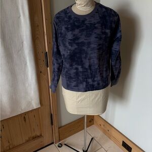 Athleta Blue Sweatshirt with Texture